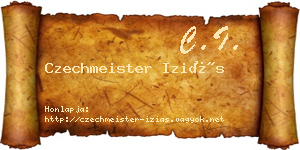 Czechmeister Iziás névjegykártya
